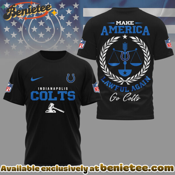 Indianapolis Colts Premium NFL Make America Lawful Again 3D Shirt