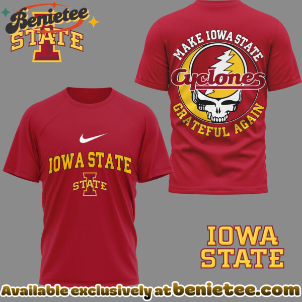 Iowa State Cyclones Premium NCAA Grateful Game Day 3D Shirt Hoodie