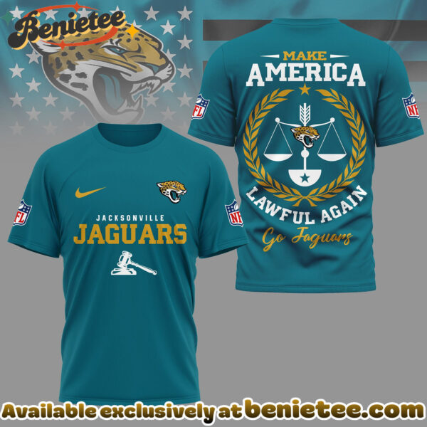 Jacksonville Jaguars Premium NFL Make America Lawful Again 3D Shirt