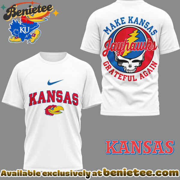 Kansas Jayhawks Premium NCAA Grateful Game Day 3D Shirt Hoodie