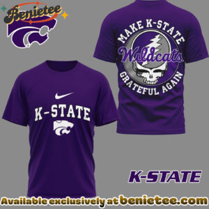 Kansas State Wildcats Premium NCAA Grateful Game Day 3D Shirt Hoodie