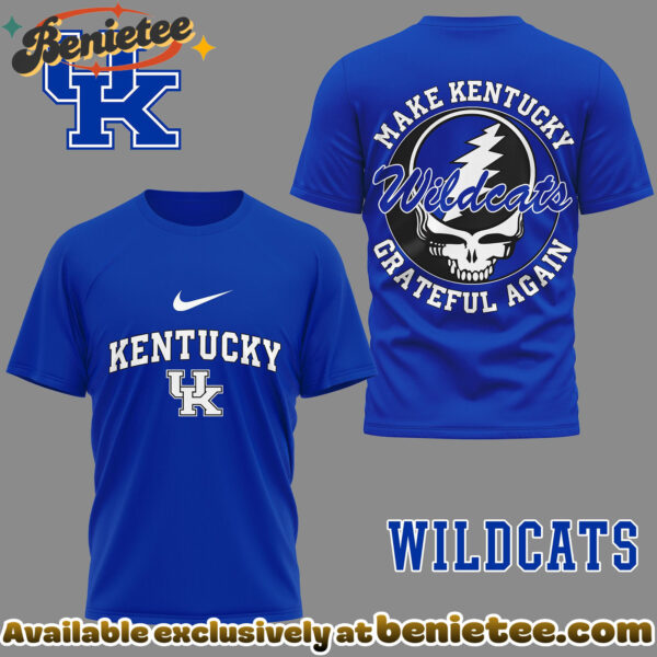 Kentucky Wildcats Premium NCAA Grateful Game Day 3D Shirt Hoodie