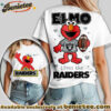 Las Vegas Raiders Premium NFL Elmo Fan 3D Shirt