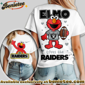 Las Vegas Raiders Premium NFL Elmo Fan 3D Shirt