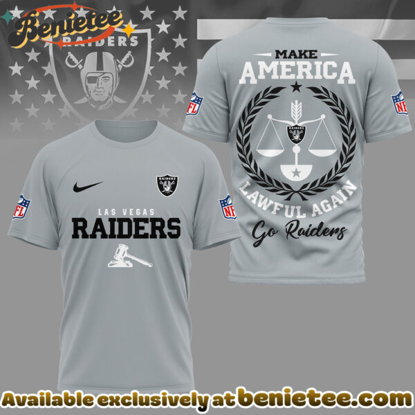Las Vegas Raiders Premium NFL Make America Lawful Again 3D Shirt