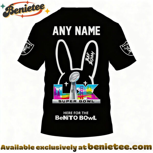 Las Vegas Raiders x Bad Bunny Super Bowl 2026 Limited Edition Shirt - Ver 3