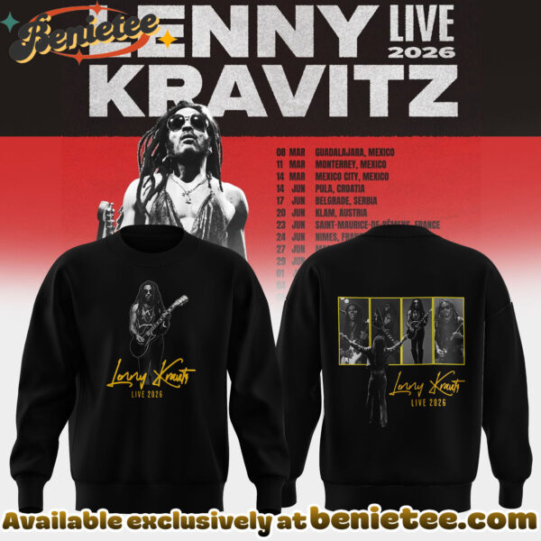 Lenny Kravitz 2026 Tour Merchandise shirt