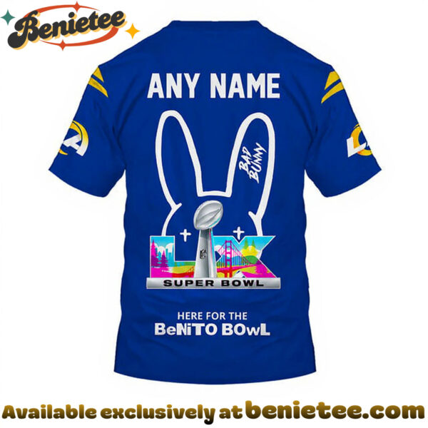 Los Angeles Rams x Bad Bunny Super Bowl 2026 Limited Edition Shirt - Ver 2