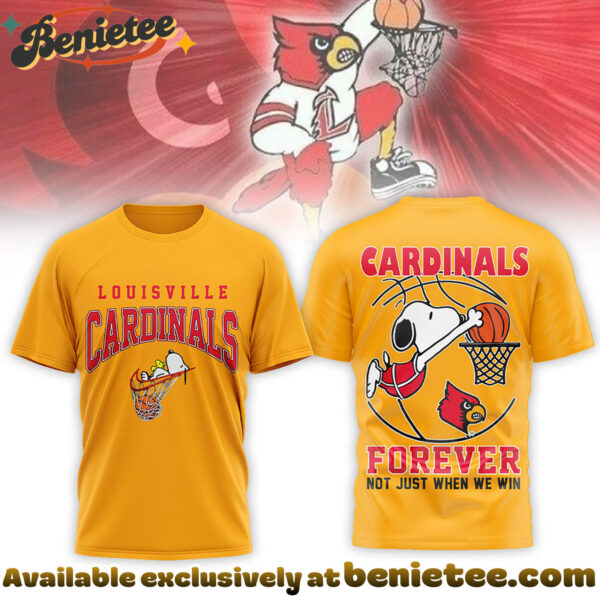 Louisville Cardinals Premium NCAA Basketball Snoopy 3D Shirt MM