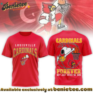 Louisville Cardinals Premium NCAA Basketball Snoopy 3D Shirt MM