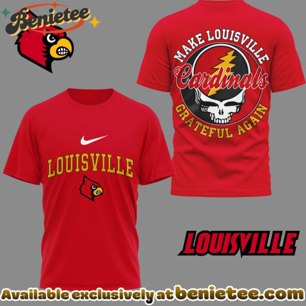 Louisville Cardinals Premium NCAA Grateful Game Day 3D Shirt Hoodie