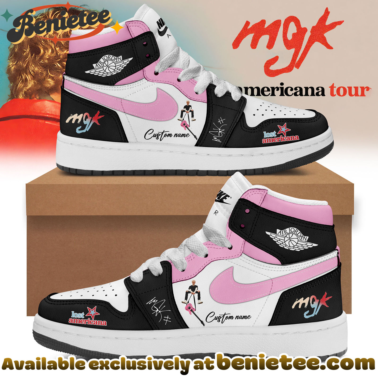Machine Gun Kelly Lost Americana Tour Limited Edition Signature - Shoes Air Jordan 1 - Ver 5
