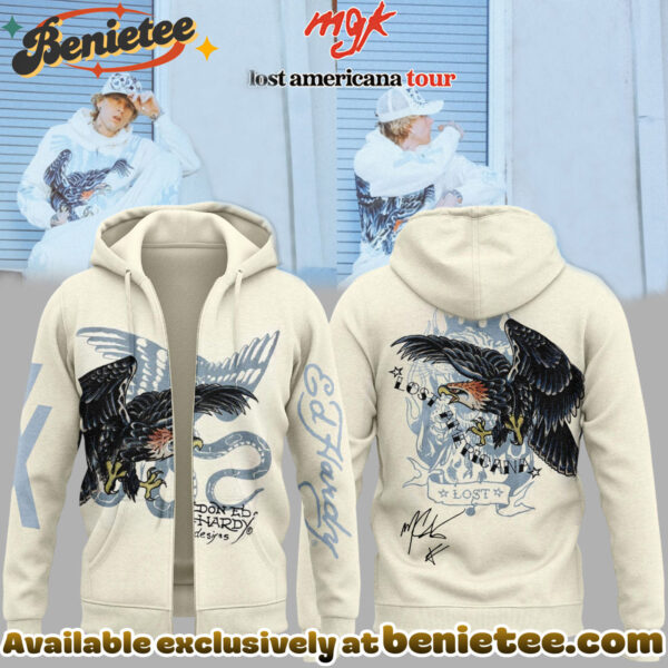 Machine Gun Kelly Lost Americana Tour Limited Edition Signature - Zip Hoodie - Ver 3