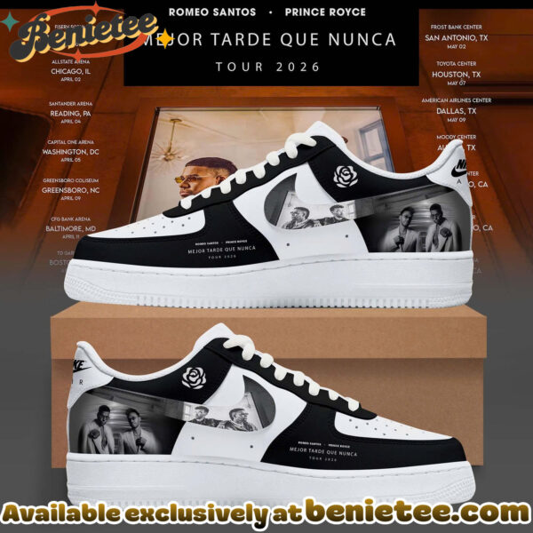 Mejor Tarde Que Nunca US UK Tour Merch - Air Force 1