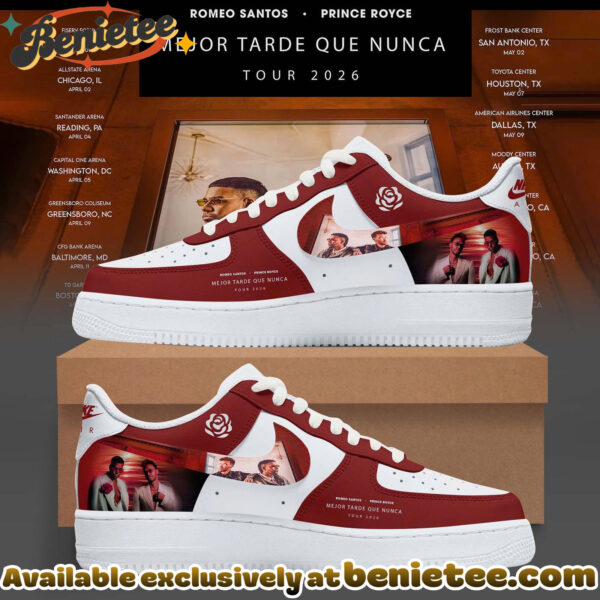 Mejor Tarde Que Nunca US UK Tour Merch - Air Force 1 - Ver 2