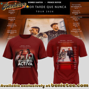 Mejor Tarde Que Nunca US UK Tour Merch Hoodie, Tshirt, Sweatshirt - Ver 5