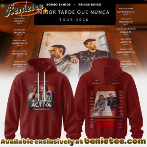 Mejor Tarde Que Nunca US UK Tour Merch Hoodie, Tshirt, Sweatshirt - Ver 3