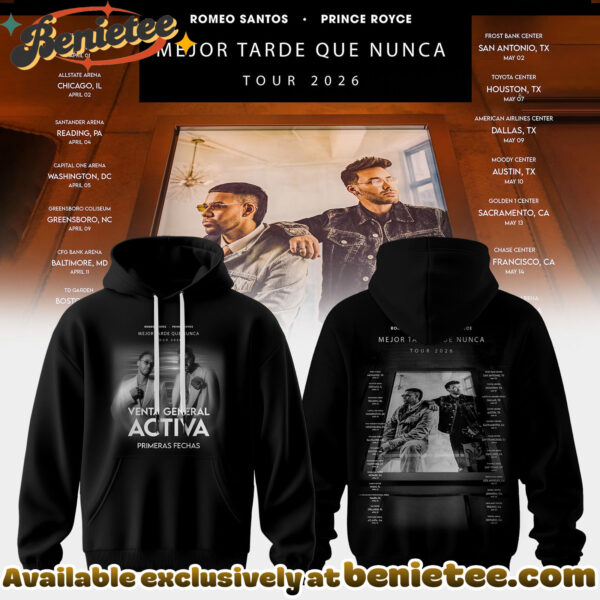 Mejor Tarde Que Nunca US UK Tour Merch Hoodie, Tshirt, Sweatshirt