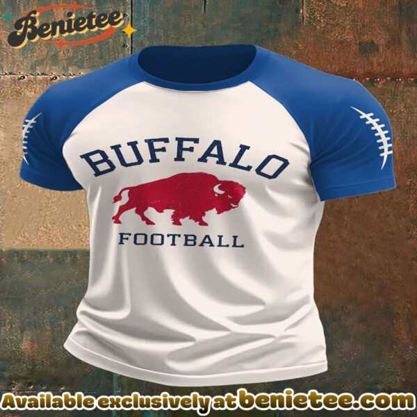 Men'sBuffalo Football Lover Printed T-shirt