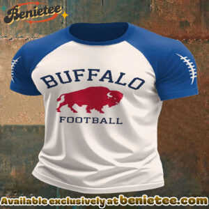 Men'sBuffalo Football Lover Printed T-shirt