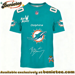 Miami Dolphins x Bad Bunny Super Bowl 2026 Limited Edition Shirt - Ver 2