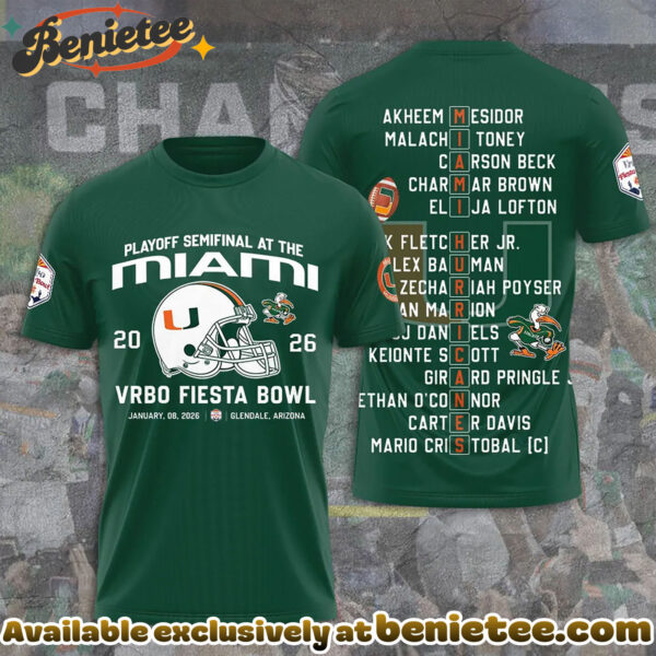 Miami Hurricanes Football 3D Apparel Hoodie - Ver 2