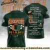 Miami Hurricanes Football 3D Apparel Hoodie - Ver 3