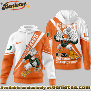 Miami Hurricanes Premium 2026 College Football Playoff National Championship Hoodie - Ver 3