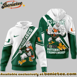 Miami Hurricanes Premium 2026 College Football Playoff National Championship Hoodie - Ver 2