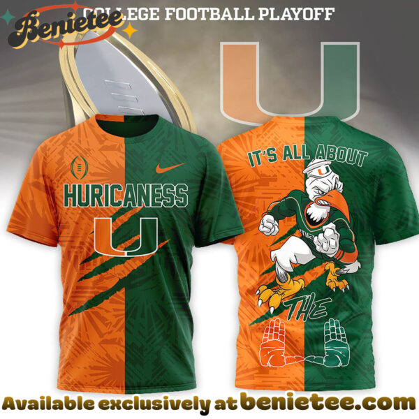 Miami Hurricanes Premium 2026 Playoff National Championship Split Color Hoodie