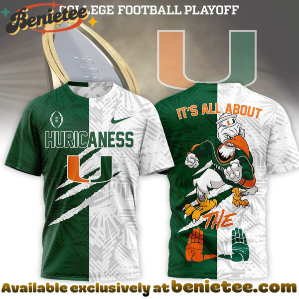 Miami Hurricanes Premium 2026 Playoff National Championship Split Color Hoodie - Ver 2