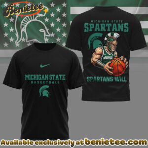 Michigan State Spartans Premium NCAA GameDay Basketball 3D Shirt