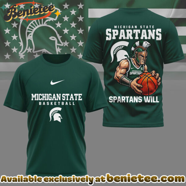 Michigan State Spartans Premium NCAA GameDay Basketball 3D Shirt