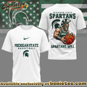 Michigan State Spartans Premium NCAA GameDay Basketball 3D Shirt