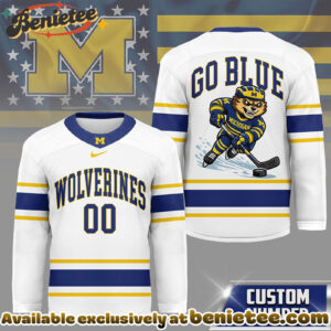 Michigan Wolverines Premium NCAA Game Day Hockey Jersey - Ver 2