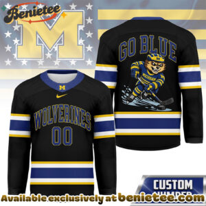 Michigan Wolverines Premium NCAA Game Day Hockey Jersey - Ver 3