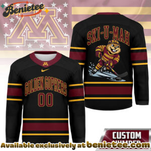 Minnesota Golden Gophers Premium NCAA Game Day Hockey Jersey - Ver 3