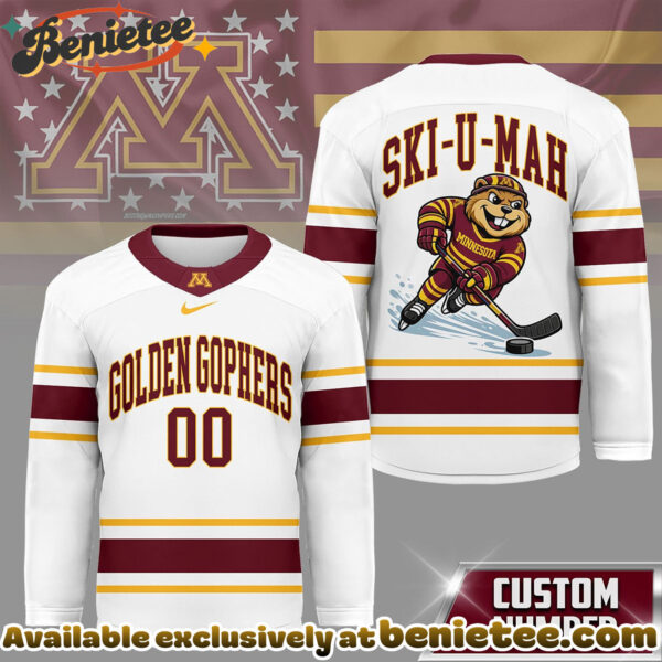 Minnesota Golden Gophers Premium NCAA Game Day Hockey Jersey - Ver 2