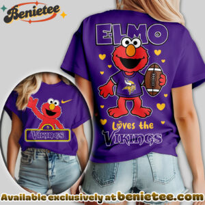 Minnesota Vikings Premium NFL Elmo Fan 3D Shirt