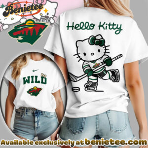 Minnesota Wild Premium NHL Hello Kitty Womens Shirt
