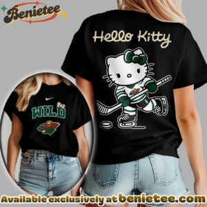 Minnesota Wild Premium NHL Hello Kitty Womens Shirt