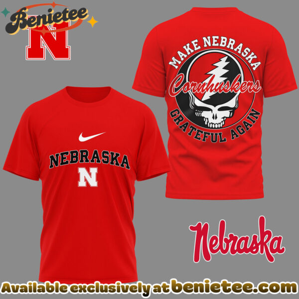 Nebraska Cornhuskers Premium NCAA Grateful Game Day 3D Shirt Hoodie