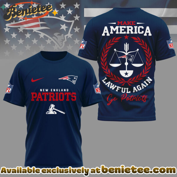 New England Patriots Premium NFL Make America Lawful Again 3D Shirt