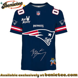 New England Patriots x Bad Bunny Super Bowl 2026 Limited Edition Shirt - Ver 2