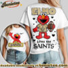 New Orleans Saints Premium NFL Elmo Fan 3D Shirt