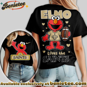 New Orleans Saints Premium NFL Elmo Fan 3D Shirt