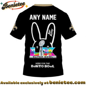 New Orleans Saints x Bad Bunny Super Bowl 2026 Limited Edition Shirt - Ver 2