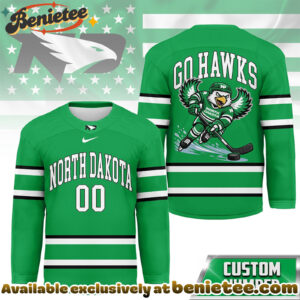 North Dakota Fighting Hawks Premium NCAA Game Day Hockey Jersey