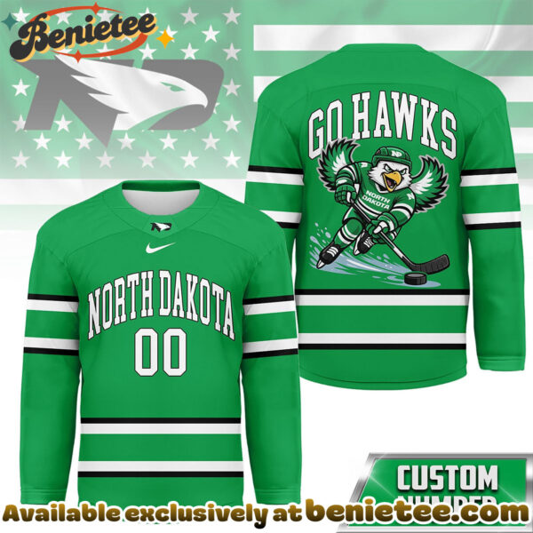 North Dakota Fighting Hawks Premium NCAA Game Day Hockey Jersey