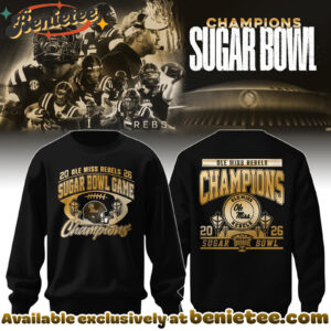 OMR 2026 Allstate Sugar Bowl Champions Hoodie Limited Edition Black Hoodie